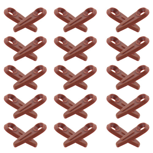 600Pièces Accessoires De Fixation Plastique Marron Pour Cadres DIY 2