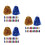 84Pièces Pom Poms Main Colorés Pour Cheerleading 4