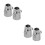 4Pièces Valve Bouton Arrêt Douche Rv Argentée Usage Facile 4