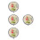 4Pièces Solide Multi Rose Voyage Portable Femme 5