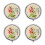 4Pièces Solide Multi Rose Voyage Portable Femme 7