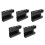 5Pièces Support Mural Noir Pour Pailles Baguettes Drainage 7
