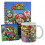Super Mario Super Mario Evergreen Mug Coaster And Keychain Set 2