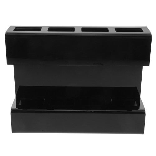 5Pièces Support Mural Noir Pour Pailles Baguettes Drainage 2
