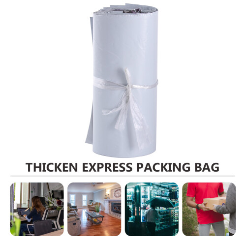100Pcs Express Thicken Packing Bag Eco-Friendly Waterproof White 1