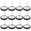 200Pcs Universal Bed Sheet Holder Clips Black for Stable Sheet Fixing 1