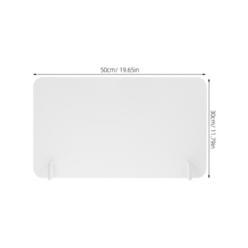 3Pcs PVC Separate Board White Spray Proof Guard for Dining and Work 1