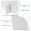 3Pcs PVC Separate Board White Spray Proof Guard for Dining and Work 5