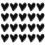 60Pcs Black Decorative Heart Pushpins Irregular Design for Cork Boards 2