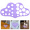2Pièces Règle Silicone Violet Multifonction Pour Tétons Bébé 10