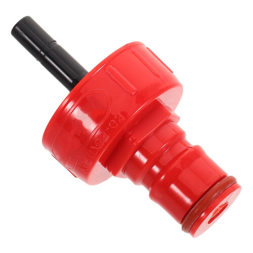Red Plastic Carbonation Cap with Lock for Soda and Beer Brewing