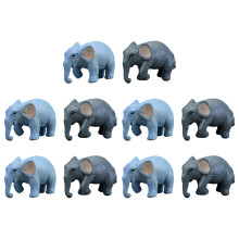 20Pcs Miniature Elephant Statues for DIY Micro Landscape Garden