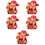 5Pcs Red Resin Wealth Figurine Car Dashboard Decorations for Interior 9