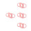 4Pièces Poignées Silicone Bébé Rose Design Adaptées 8