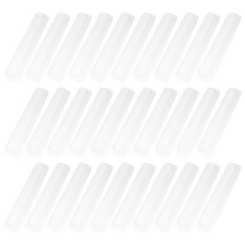 120Pcs Clear PVC Clock Hands Storage Box for Wall Clock Pointer Shield 1