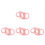 4Pièces Poignées Silicone Bébé Rose Design Adaptées 9