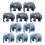 20Pcs Miniature Elephant Statues for DIY Micro Landscape Garden 10
