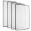 12Pcs Black PVC Full Page Magnifier Sheets for Reading Portable Use 2