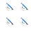 4Pcs Ergonomic Manual Pollination Brush for Fruit Trees and Plants 4