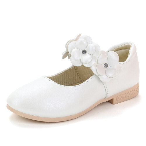 3Paires Chaussures Enfants Blanches Design Stylé Semelle Résistante
