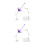 4Pièces Présentoir Action Figurine Violet Plastique Accessoires 6