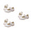 3Paires Chaussures Enfants Blanches Design Stylé Semelle Résistante 4