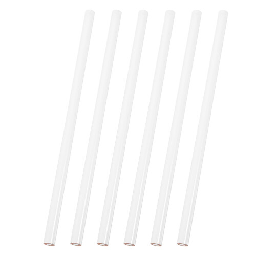 24Pcs Multipurpose White Wood Pencils for Sewing Fabric Ceramic