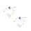 4Pièces Présentoir Action Figurine Violet Plastique Accessoires 8