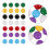 70Pcs Vibrant Solid Color Marbles for Educational Game Learning 9