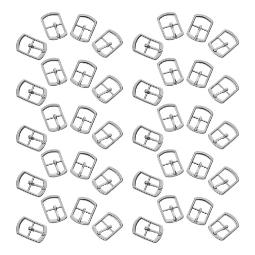 200Pièces Boucles Métal Argent Single Prong Pour Sangles Ceintures