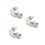 3Paires Chaussures Enfants Blanches Design Stylé Semelle Résistante 6