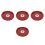 4Pcs Durable Steel Hydraulic Jack Pads Red Floor Jack Support Pad 6