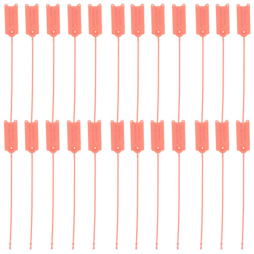 400Pcs Durable Red Plastic Label Cable Ties for Truck and Parcel Use