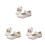 3Paires Chaussures Enfants Blanches Design Stylé Semelle Résistante 7