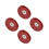 4Pcs Durable Steel Hydraulic Jack Pads Red Floor Jack Support Pad 5