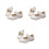 3Paires Chaussures Enfants Blanches Design Stylé Semelle Résistante 8
