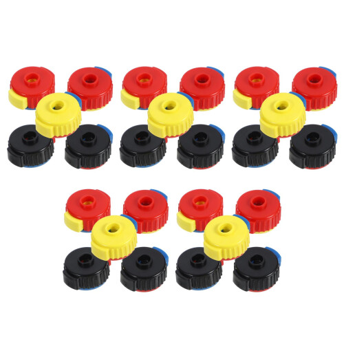 25Pièces Accessoires Cymbale Jaunes Fixation Rapide Percussion 1