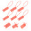 400Pcs Durable Red Plastic Label Cable Ties for Truck and Parcel Use 9