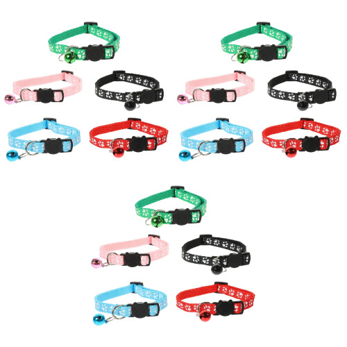 15Pièces Colliers Festifs Pour Animaux Couleurs Style Chic 2