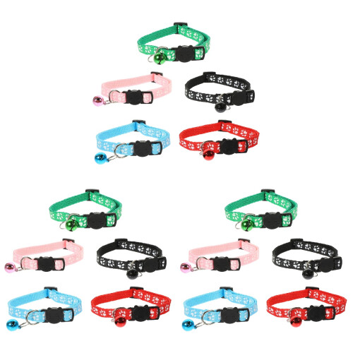 15Pièces Colliers Festifs Pour Animaux Couleurs Style Chic 1