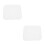 2Pièces Palettes Céramique Blanches Pour Mélange Cosmétiques 3