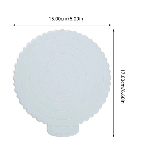 2Pcs Sturdy Plastic Cake Display Bases White Round Boards for Weddings 1