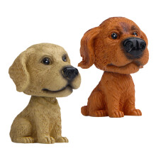 8Pièces Accessoires Intérieur Bobblehead Coloré Résine