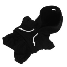 3Ensembles Costume Casual Noire En Tissu Pour Poupées En Vinyle 17Cm