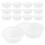 100Pièces Mini Bols Transparent Avec Couvercles Pour Snacks 2