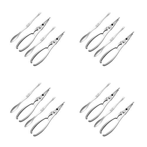 16Pièces Outils Inoxydables Ensemble Pour Déguster Fruits De 2