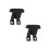2Pcs Easy Install Center Console Lock Latch Black ABS Armrest Box Lock 8