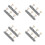 4Pairs Silver Metal Guitar Tuning Knobs for Electric Guitar 7