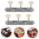 4Pairs Silver Metal Guitar Tuning Knobs for Electric Guitar 10