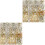 2Pcs Glittering Golden 3D Static Window Stickers for Home Privacy 3